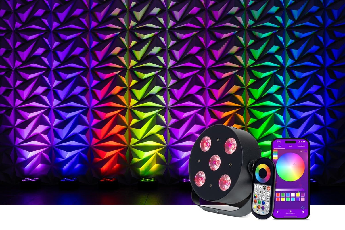 Colorkey MobilePar HEX 5 - Battery-powered LED Par Light.