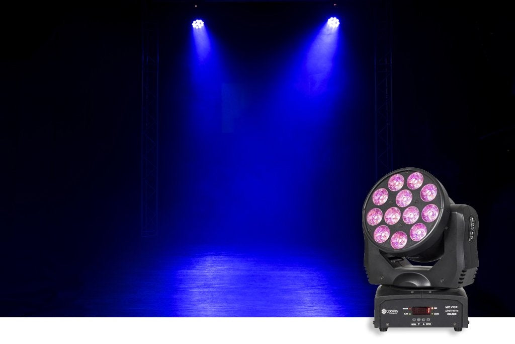 Colorkey Mover Wash HEX 12 - RGBAW-UV LED Moving Head Wash Light