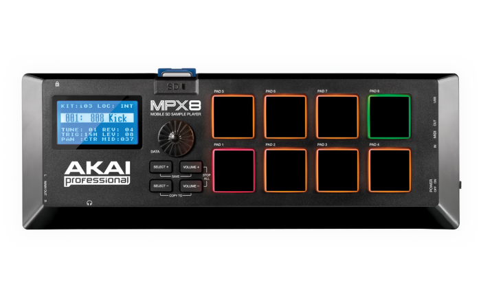 Akai MPX8 - SD Card Sample Player/MIDI Controller