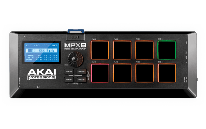 Akai MPX8 - SD Card Sample Player/MIDI Controller.