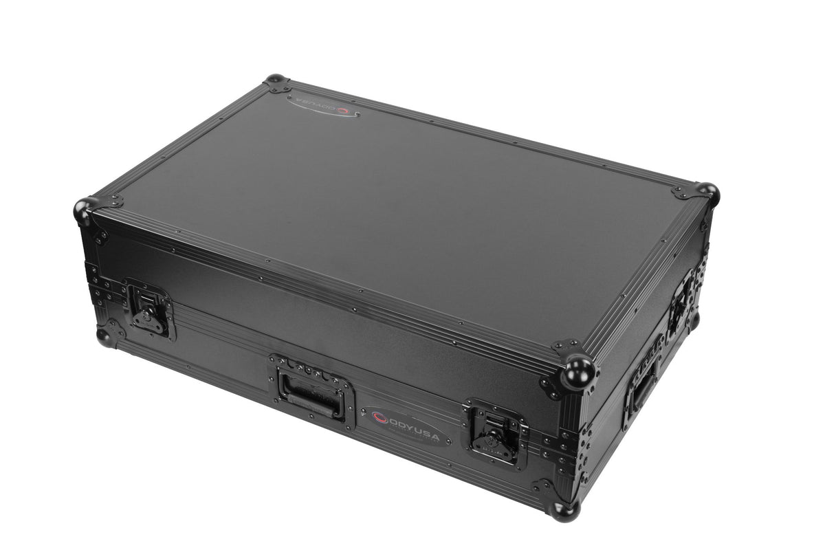 Odyssey FZGSXDJANW1BL AlphaTheta XDJ-AN Black Label 1U Flight Case with Glide Style Laptop Platform and Wheels image 7