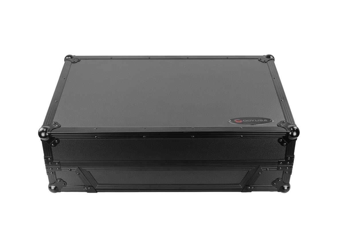 Odyssey FZGSXDJANW1BL AlphaTheta XDJ-AN Black Label 1U Flight Case with Glide Style Laptop Platform and Wheels image 9