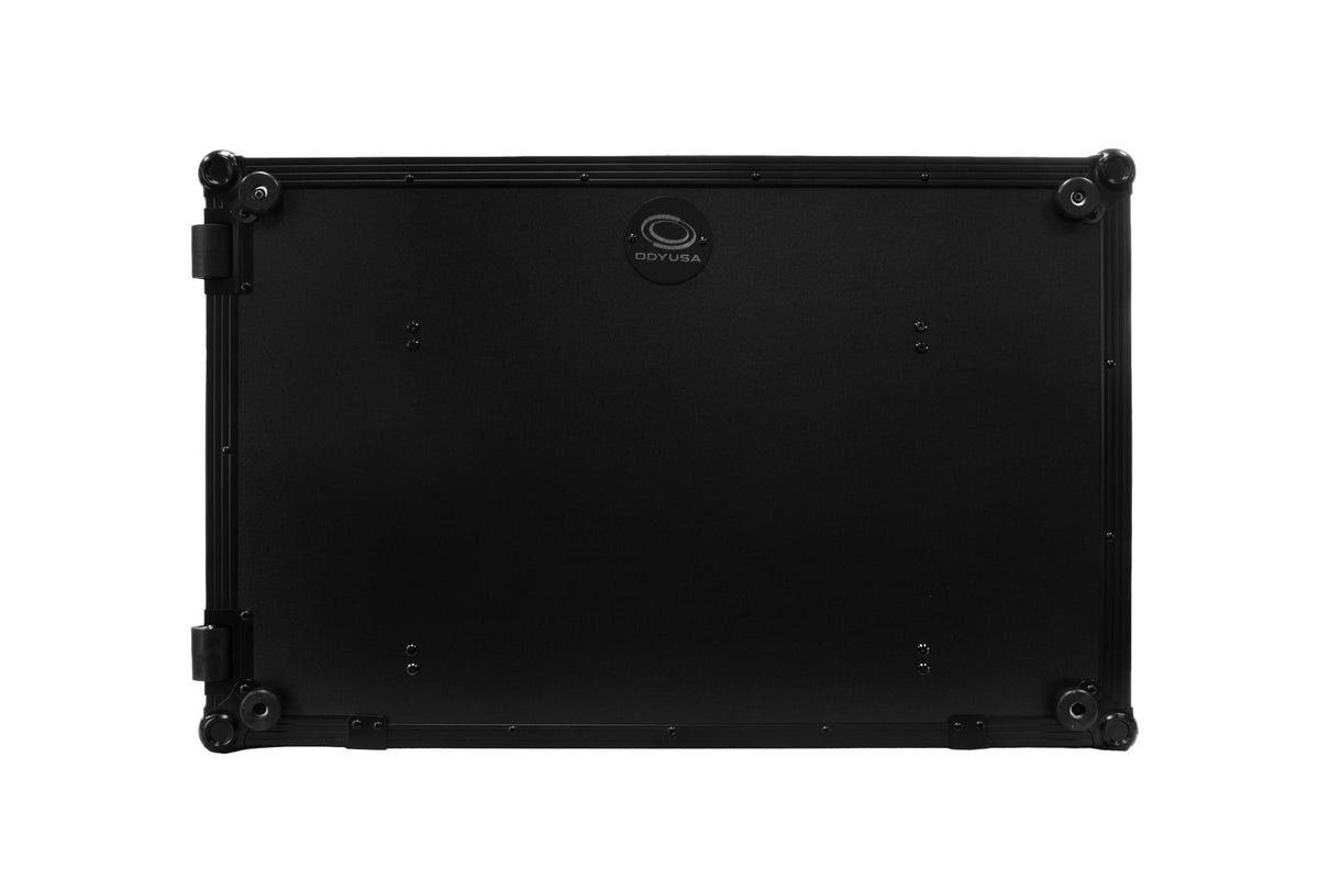 Odyssey FZGSXDJANW1BL AlphaTheta XDJ-AN Black Label 1U Flight Case with Glide Style Laptop Platform and Wheels image 11