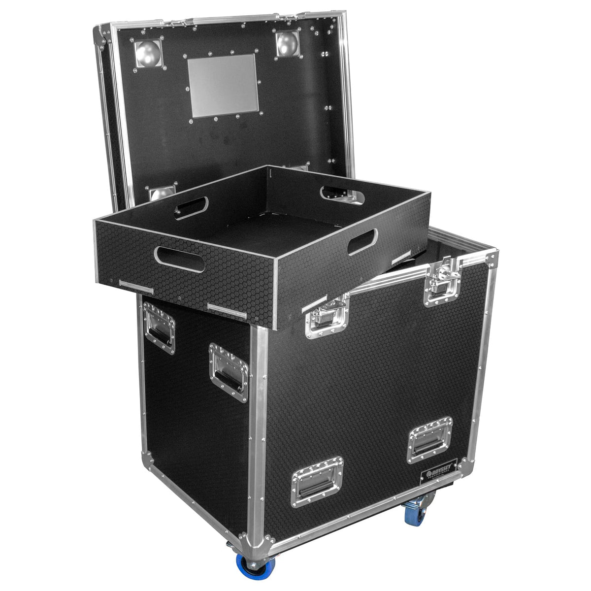 Odyssey OPT302236WPT1 - Odyssey Professional 30" x 22" x 36" Black Hex Board Utility Tour Trunk Case with Caster Wheels.