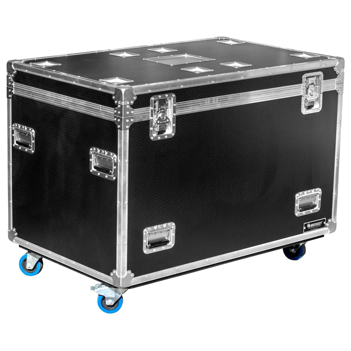 Odyssey OPT483036WPT2 - Odyssey Professional 48" x 30" x 36" Black Hex Board Utility Tour Trunk Case with Caster Wheels.