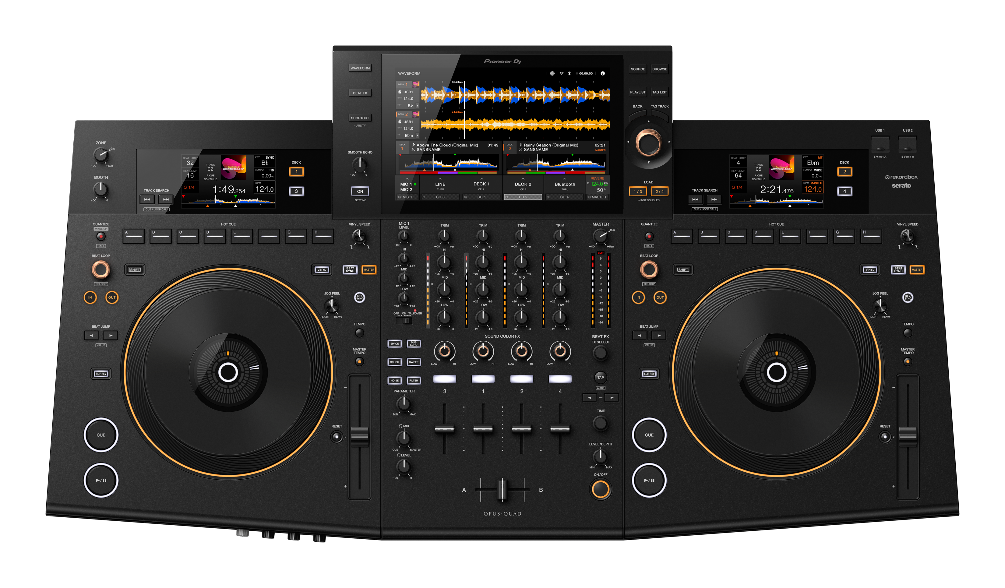 Pioneer DJ OPUS-QUAD - 4-Channel Professional All-In-One DJ System - Open Box