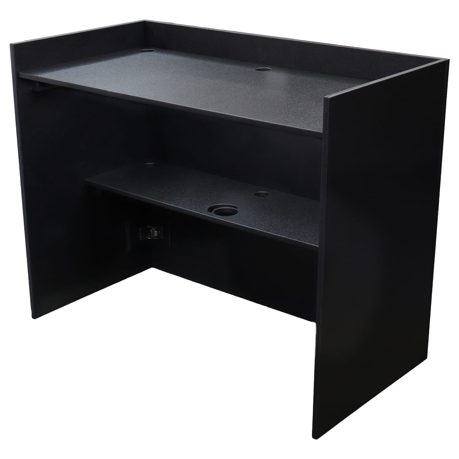 Odyssey PDJBOOTH483824BLACK - Odyssey Wood Werks Facade-Style Folding DJ Booth - Black.