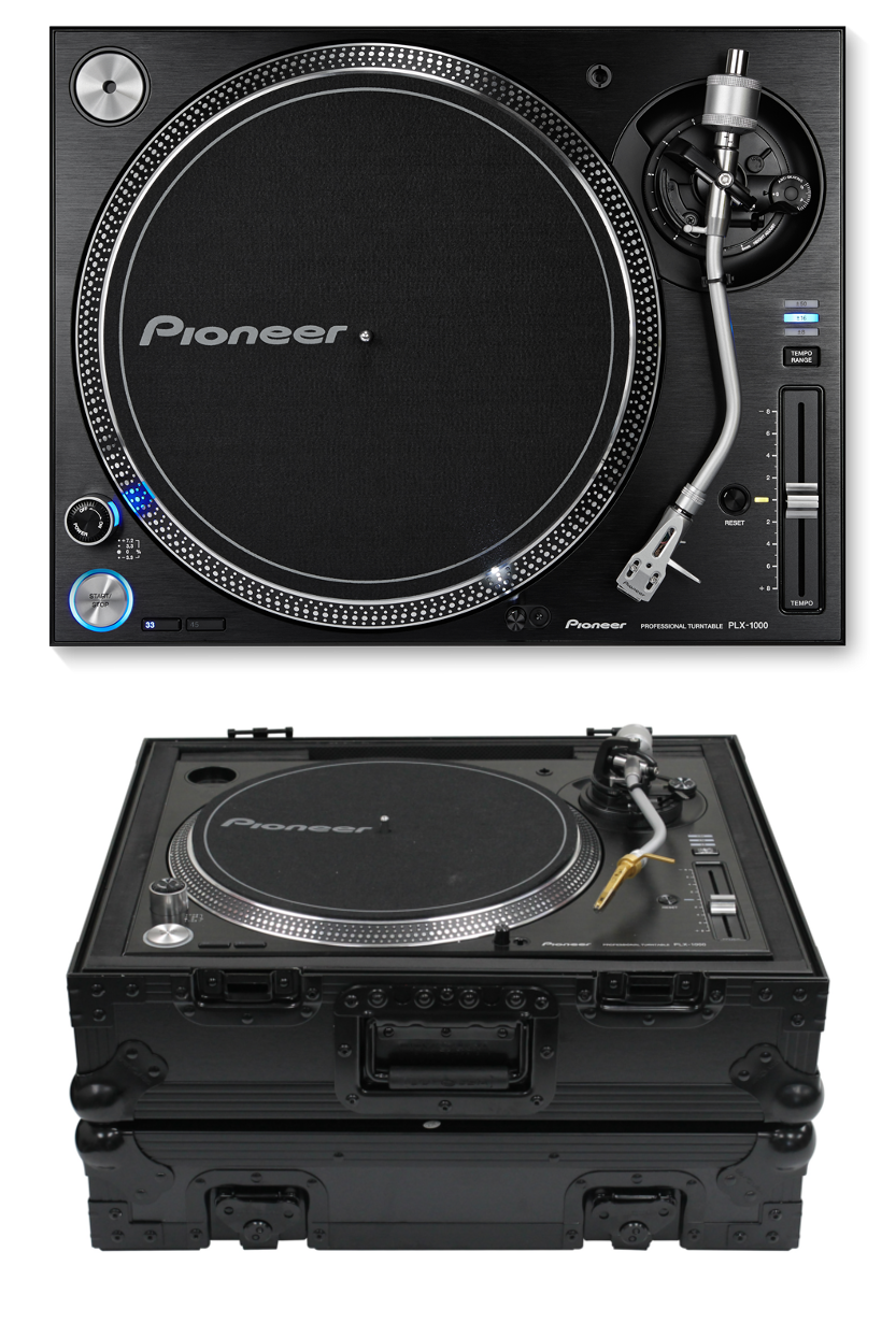 Pioneer DJ PLX-1000 + Odyssey FZ1200BL Case Bundle