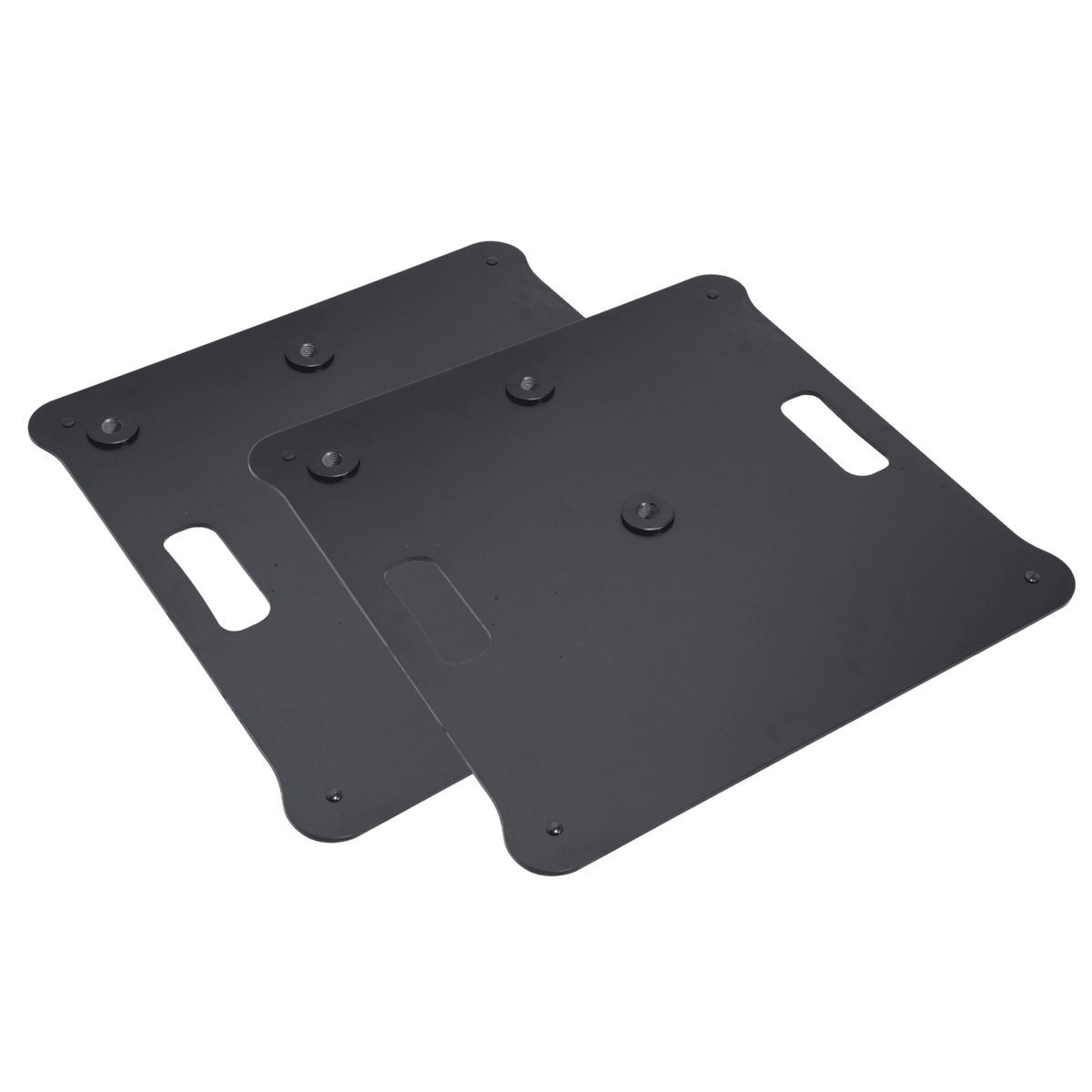 ProX POLARIS Portable Speaker and Lighting Pair Stand Kit with Base Plate, Adjustable Pole, and Carry Bags - Black Finish.