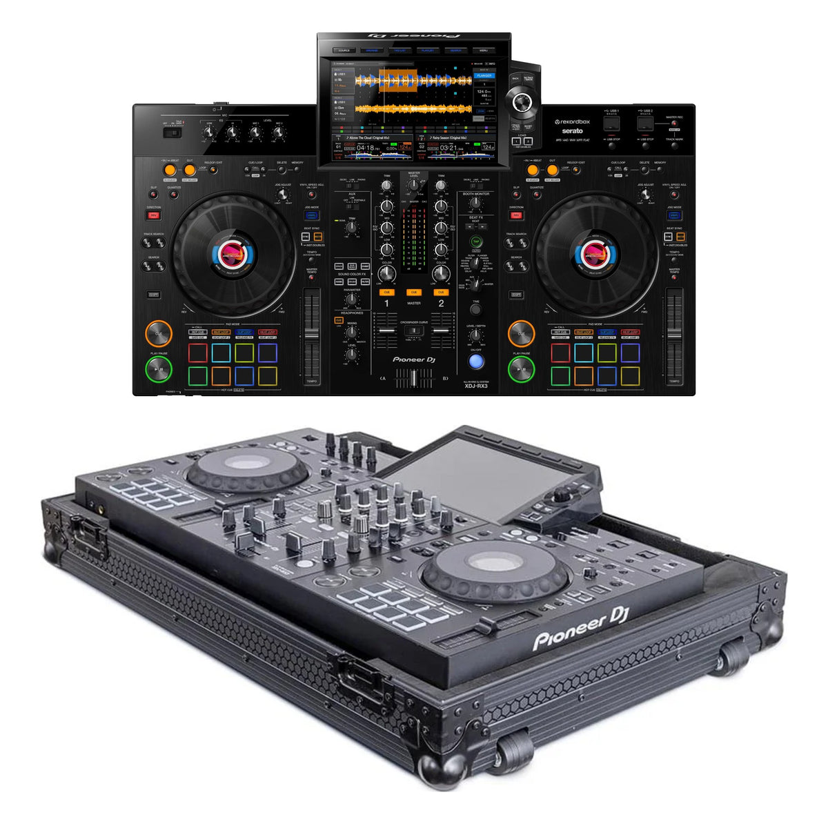 Pioneer DJ XDJ-RX3 + Headliner HL10019 Flight Case Bundle