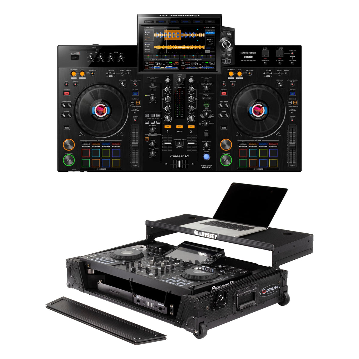 Pioneer DJ XDJ-RX3 + Odyssey 810295 Case Bundle