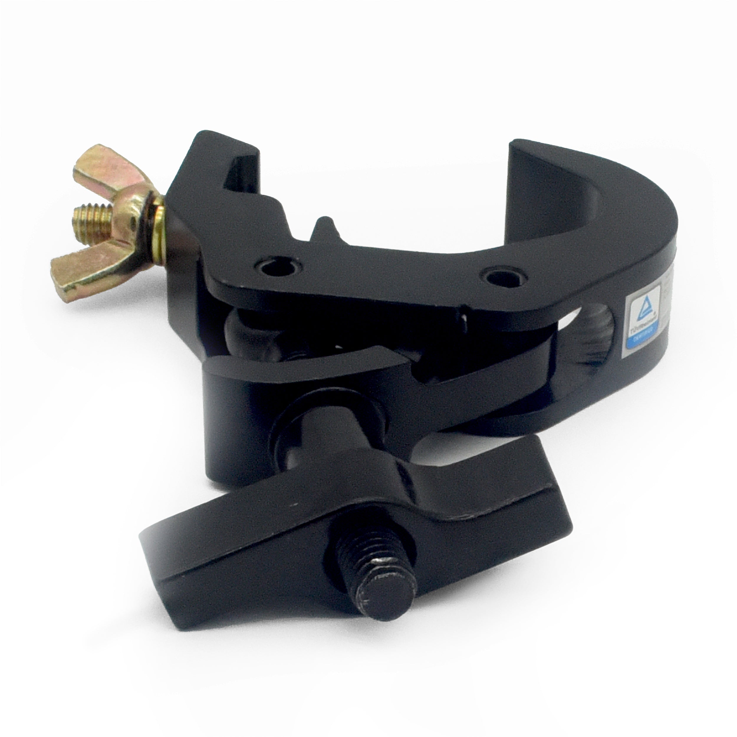 ProX T-C12H-BLK Self-Locking M10 Clamp w/ Big Wing for 2" Truss Tube Capacity 330 lbs. — Aluminum