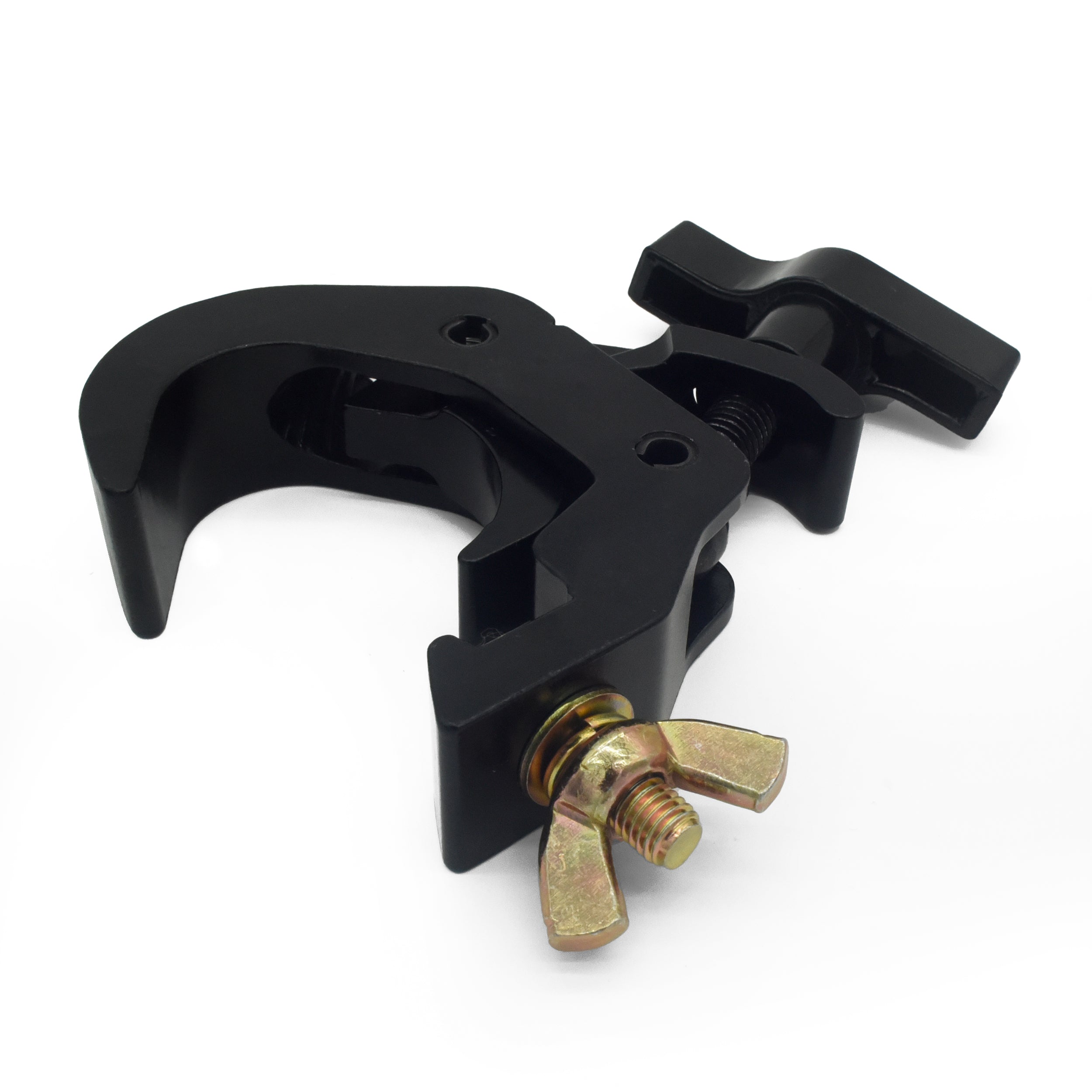 ProX T-C12H-BLK Self-Locking M10 Clamp w/ Big Wing for 2" Truss Tube Capacity 330 lbs. — Aluminum