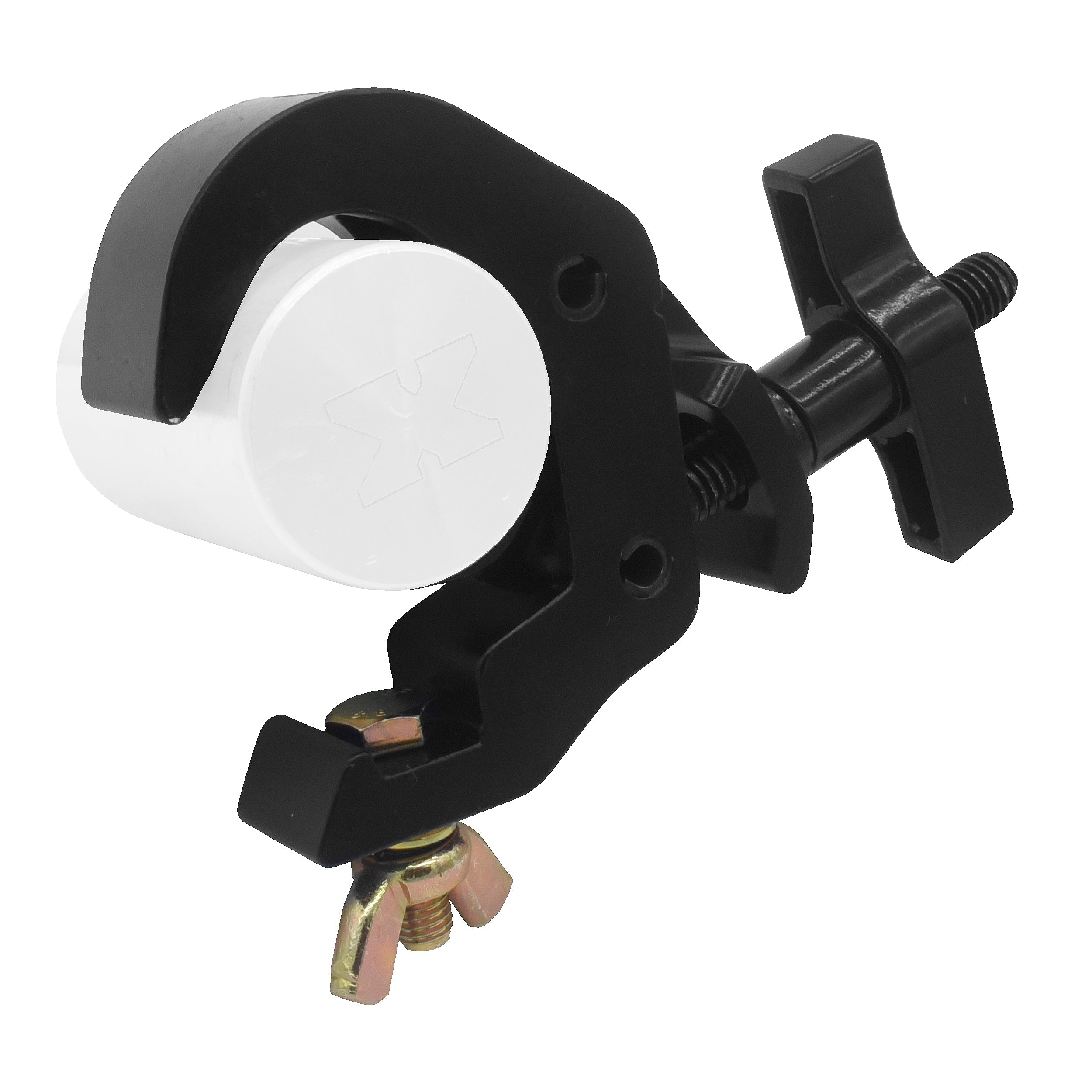 ProX T-C12H-BLK Self-Locking M10 Clamp w/ Big Wing for 2" Truss Tube Capacity 330 lbs. — Aluminum