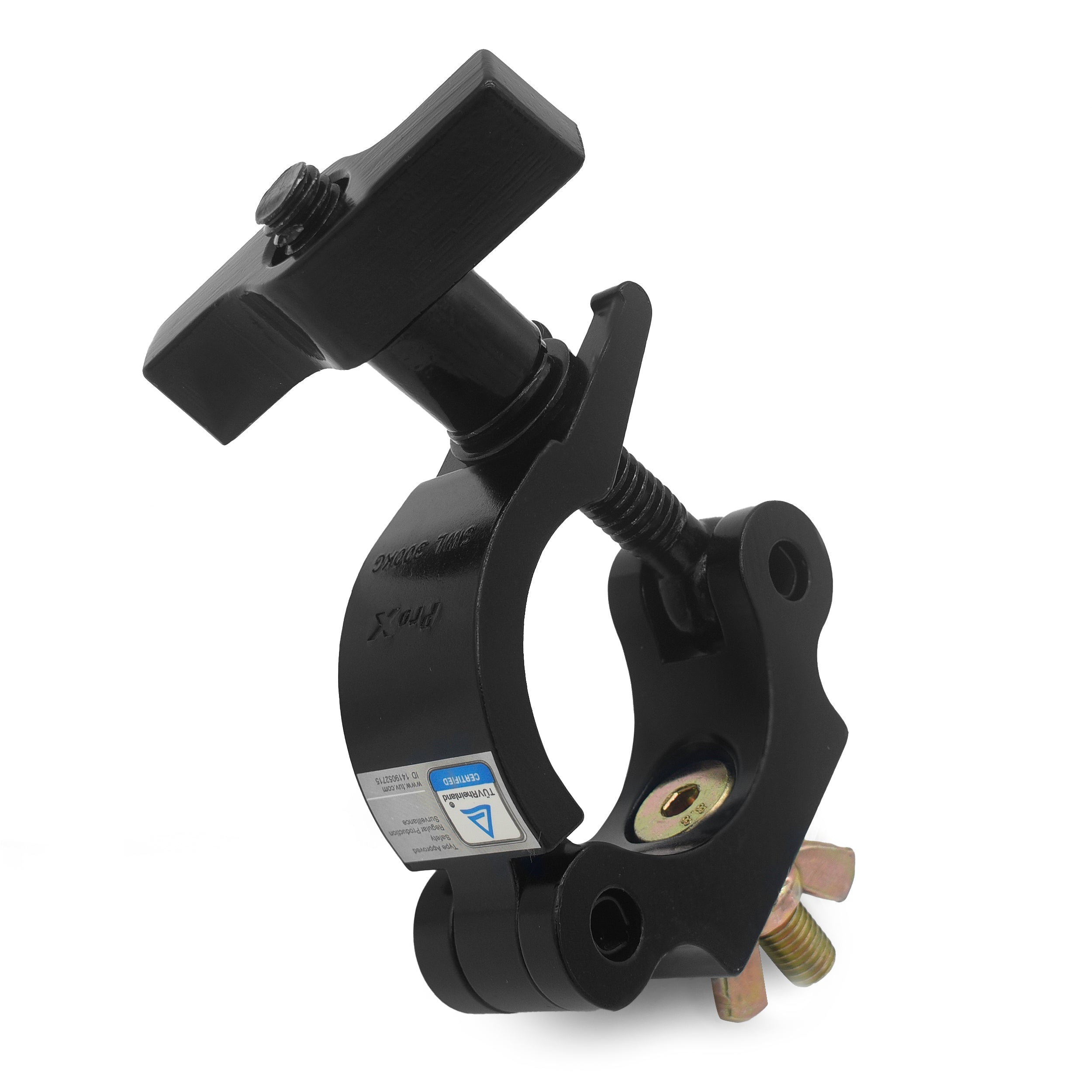 ProX T-C4SH-BLK Slim O-Clamp with Big Wing Knob fits 1.5-2.0 in Tube Capacity 661 LBS M10 Bolt — Aluminum