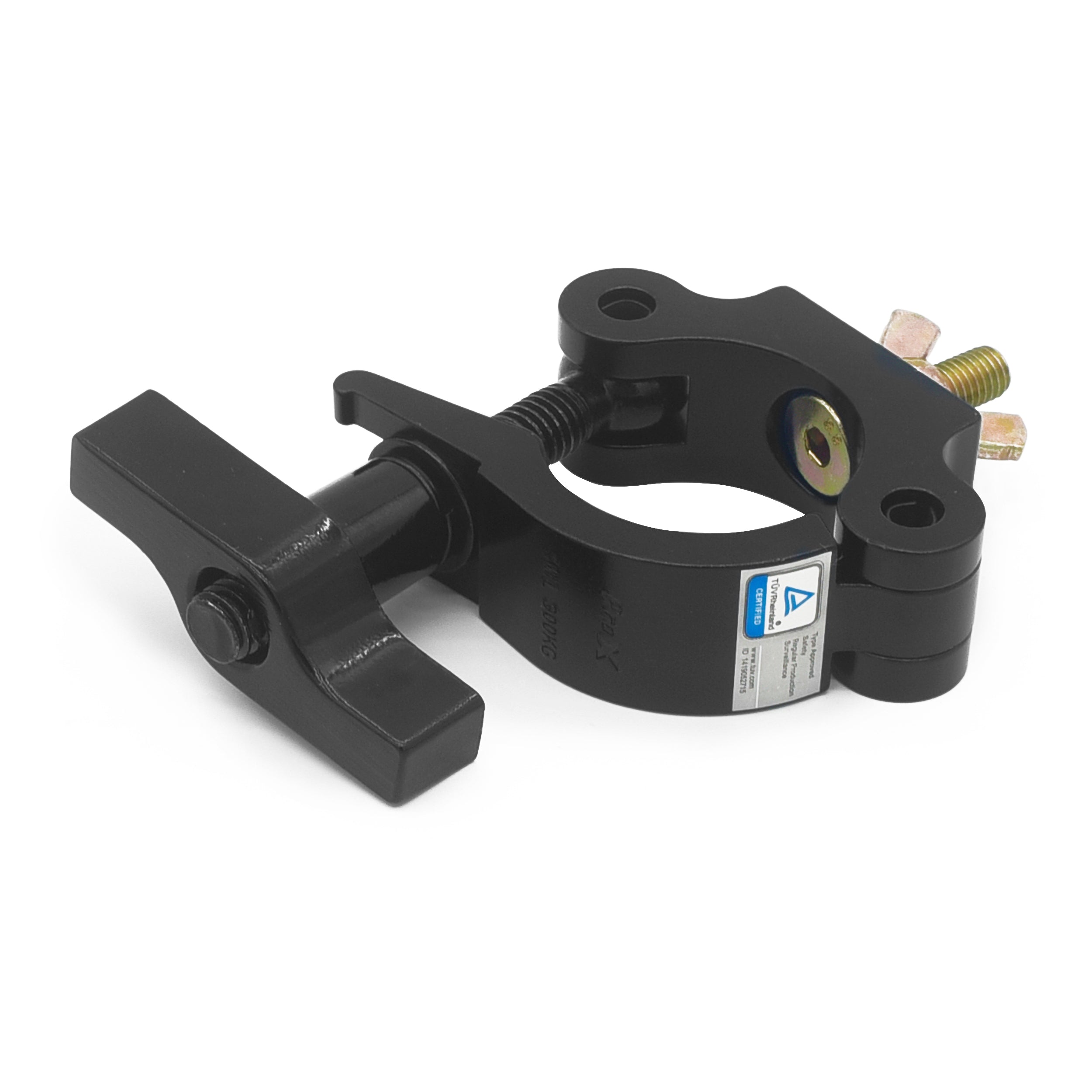 ProX T-C4SH-BLK Slim O-Clamp with Big Wing Knob fits 1.5-2.0 in Tube Capacity 661 LBS M10 Bolt — Aluminum