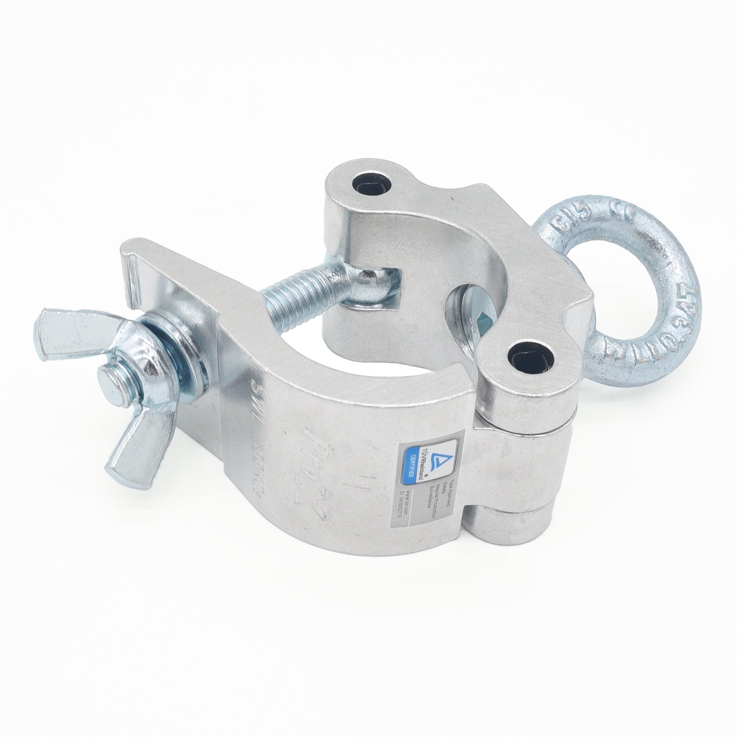 ProX T-C8 Pro Clamp w/ Eyebolt for 2" Truss Tube Capacity 750 lbs. — Aluminum