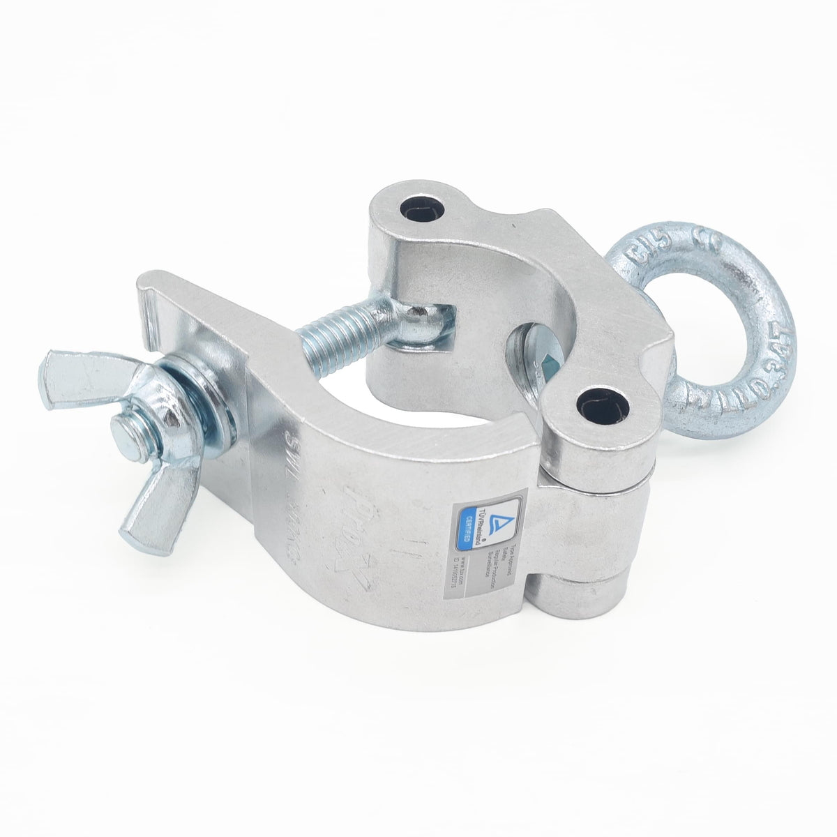 ProX T-C8 Pro Clamp w/ Eyebolt for 2" Truss Tube Capacity 750 lbs. — Aluminum.