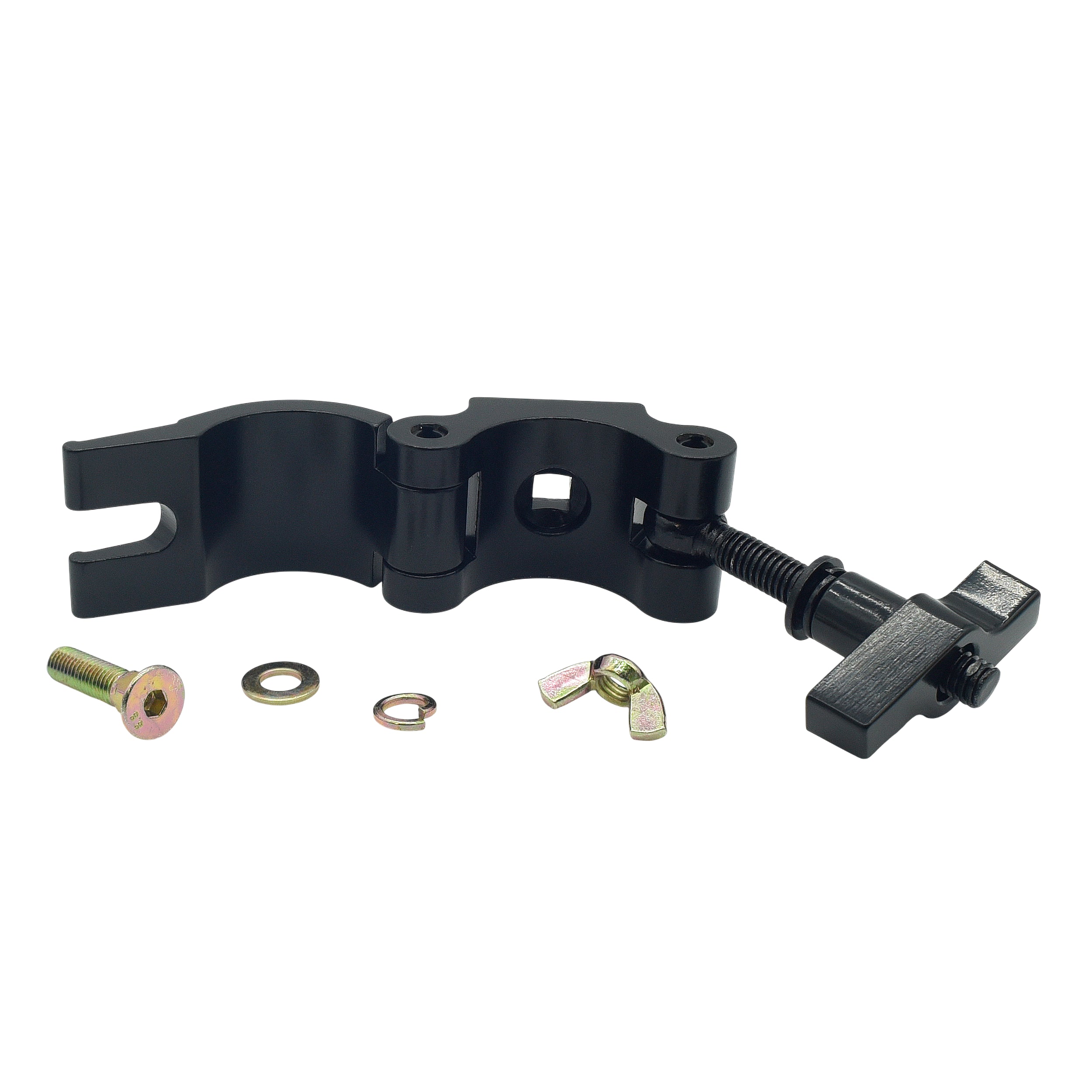 ProX T-C40H-BLK Pro Clamp fits .12-2.0 in Tube Capacity 1100 LBS M10 Bolt — Aluminum Black