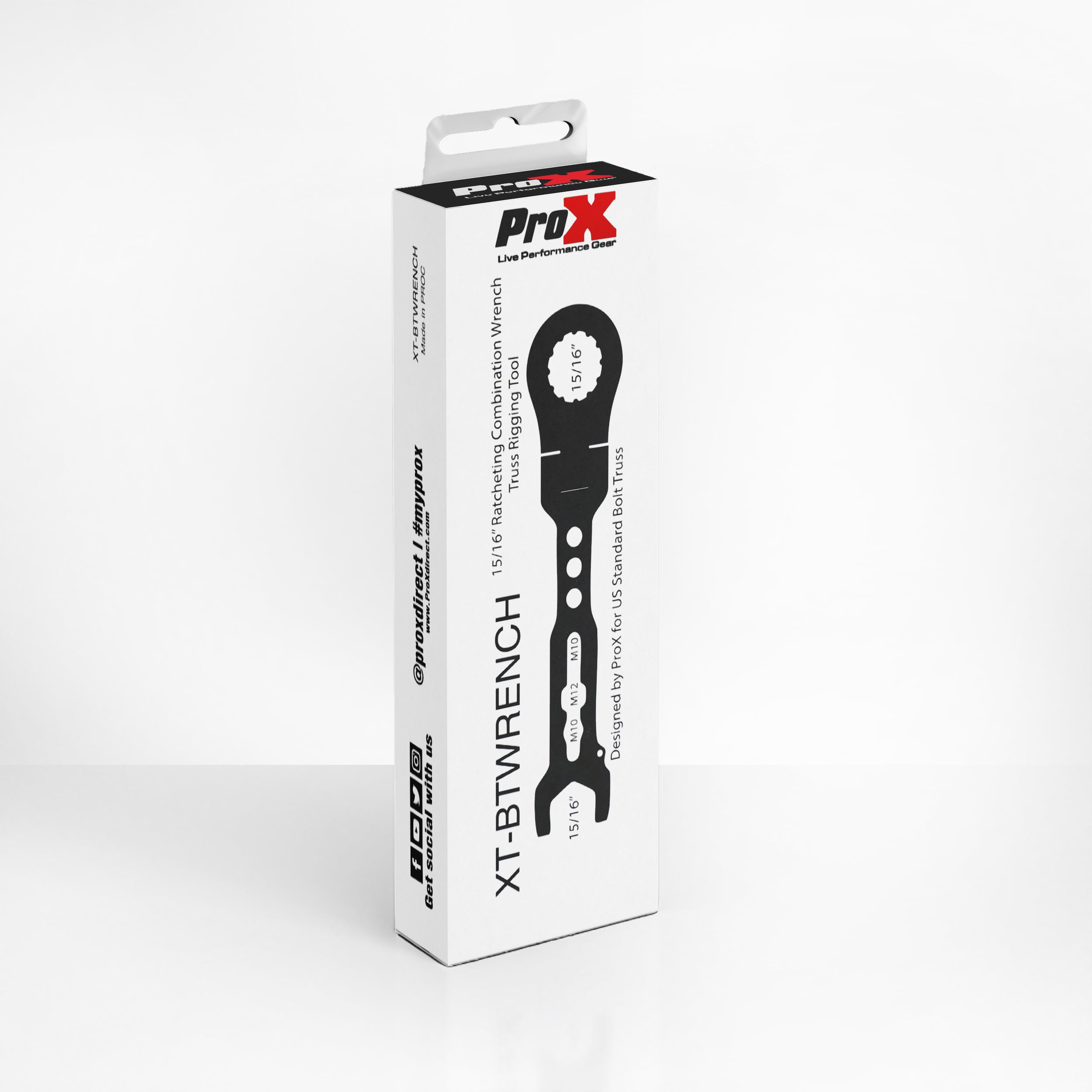 ProX XT-BTWRENCH 15/16" Ratcheting Combination Wrench for Truss Rigging