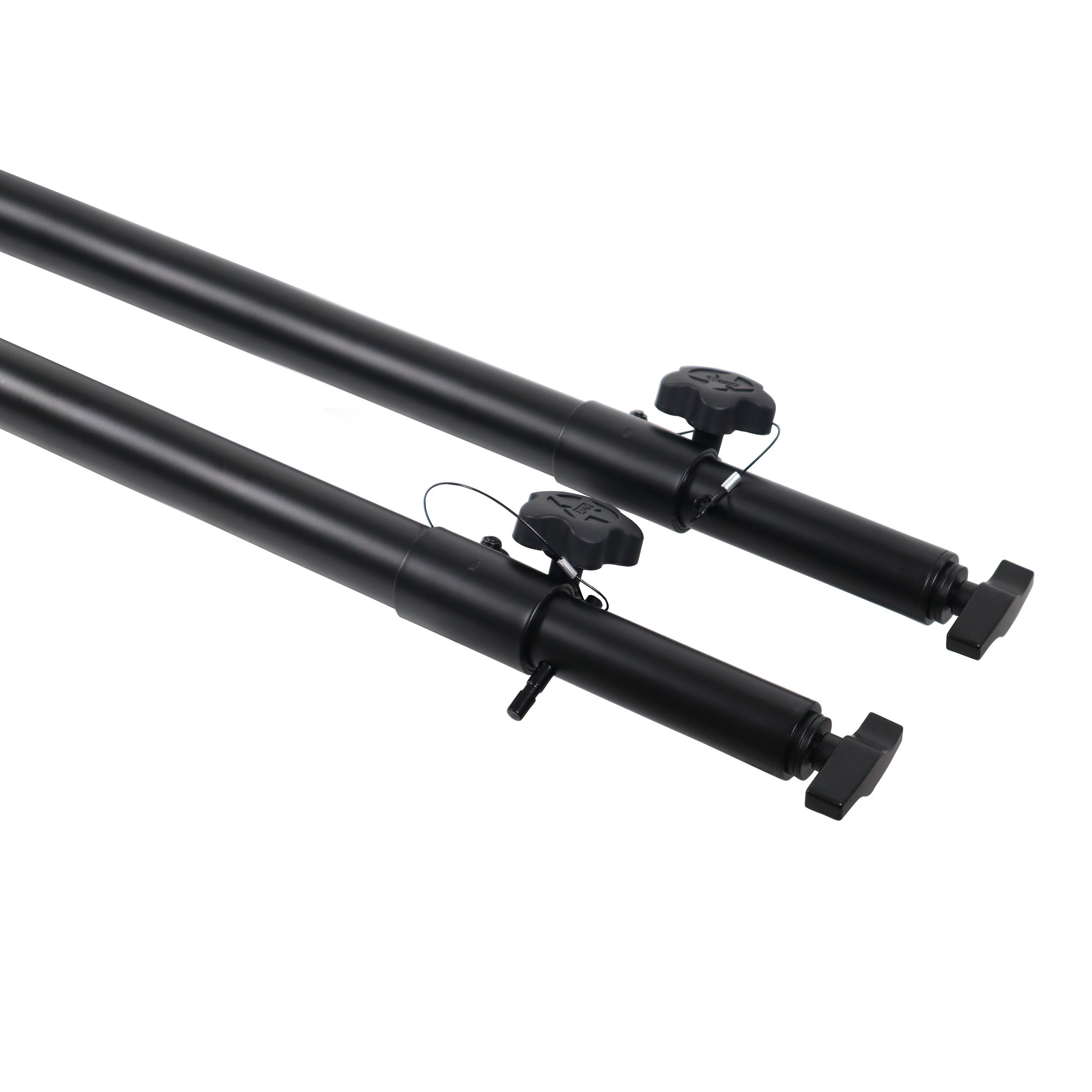 ProX Set of 2 Atlas Telescoping Poles Black 56"–96" Adjustable Height