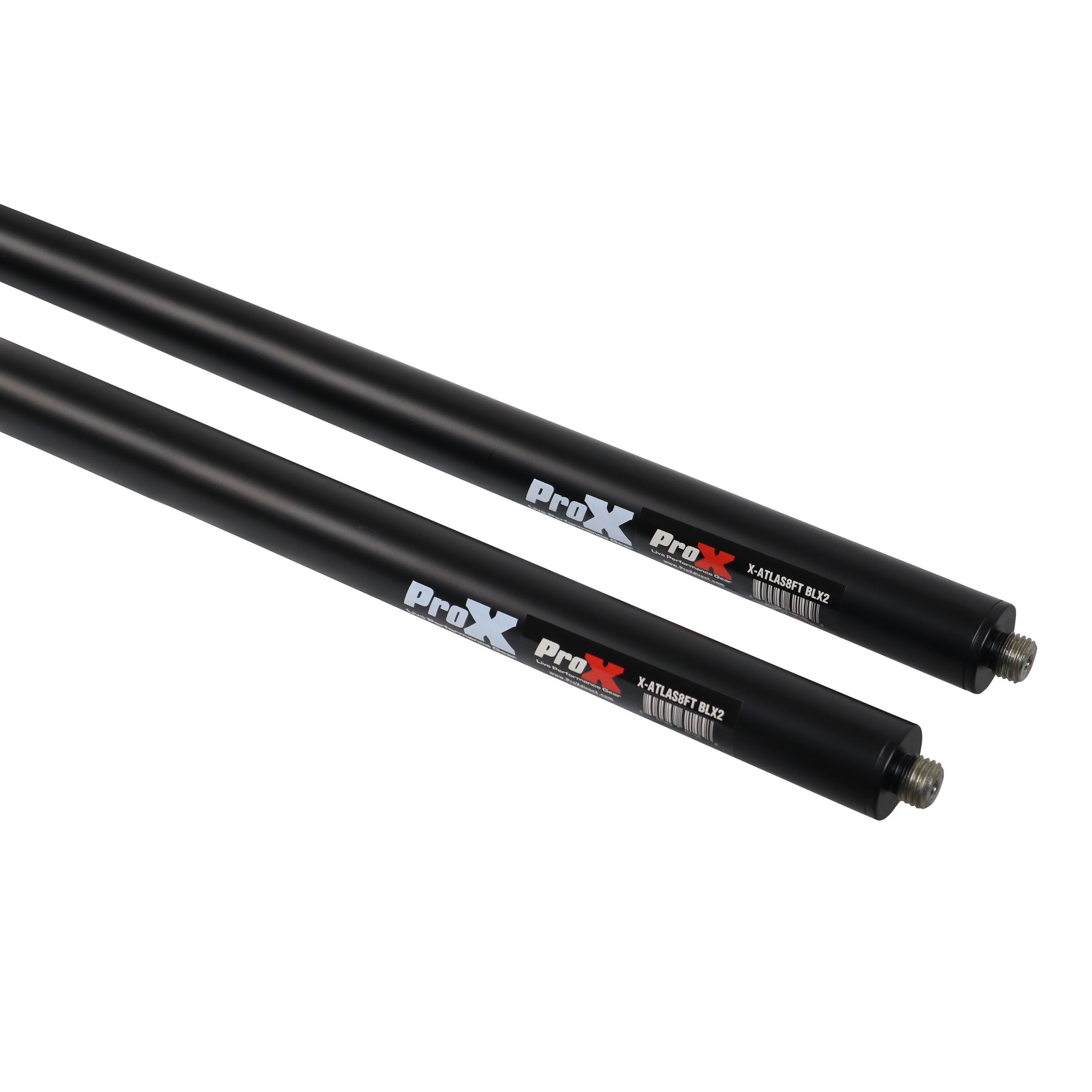 ProX Set of 2 Atlas Telescoping Poles Black 56"–96" Adjustable Height