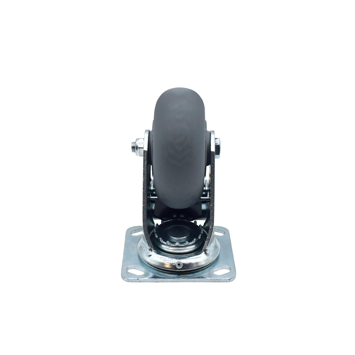 ProX Single Gray 5" Wheel Polyurethane Swivel Industrial Grade Locking Caster.