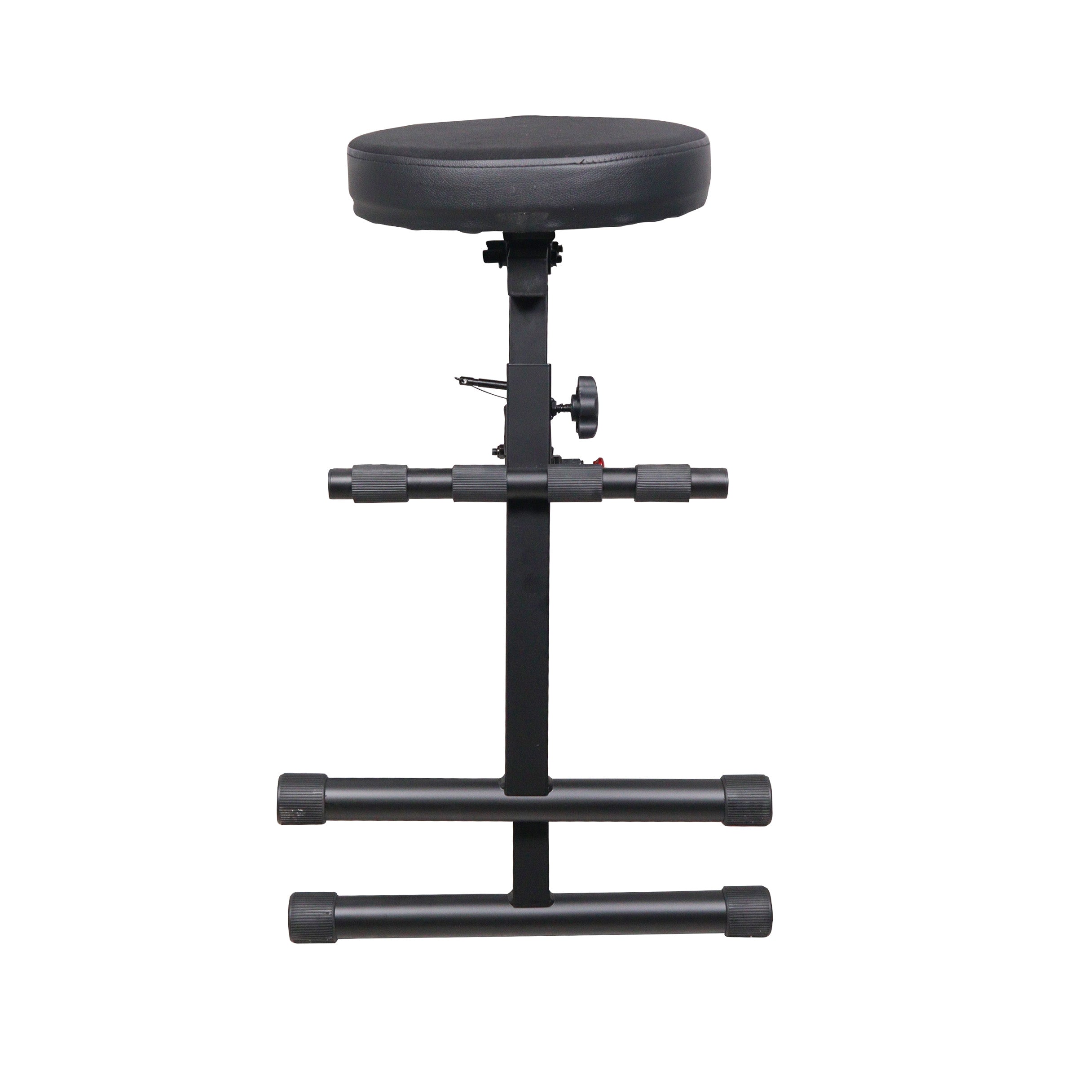 ProX Portable Folding AV Operator DJ Keyboard Drum Height Adjustable Throne Chair with 13 in. Velvet Padded Cushion