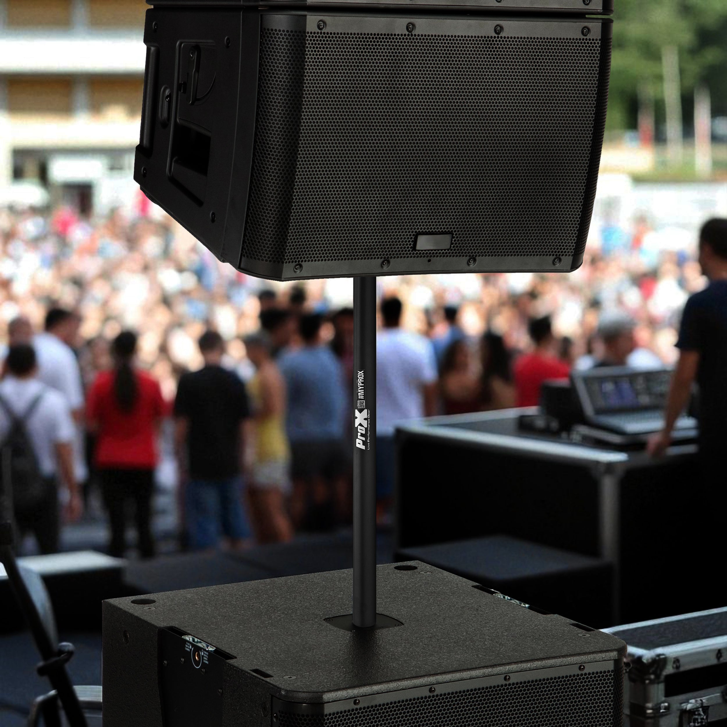 ProX 20" Speaker Mount Pole with M20 Mount Threads