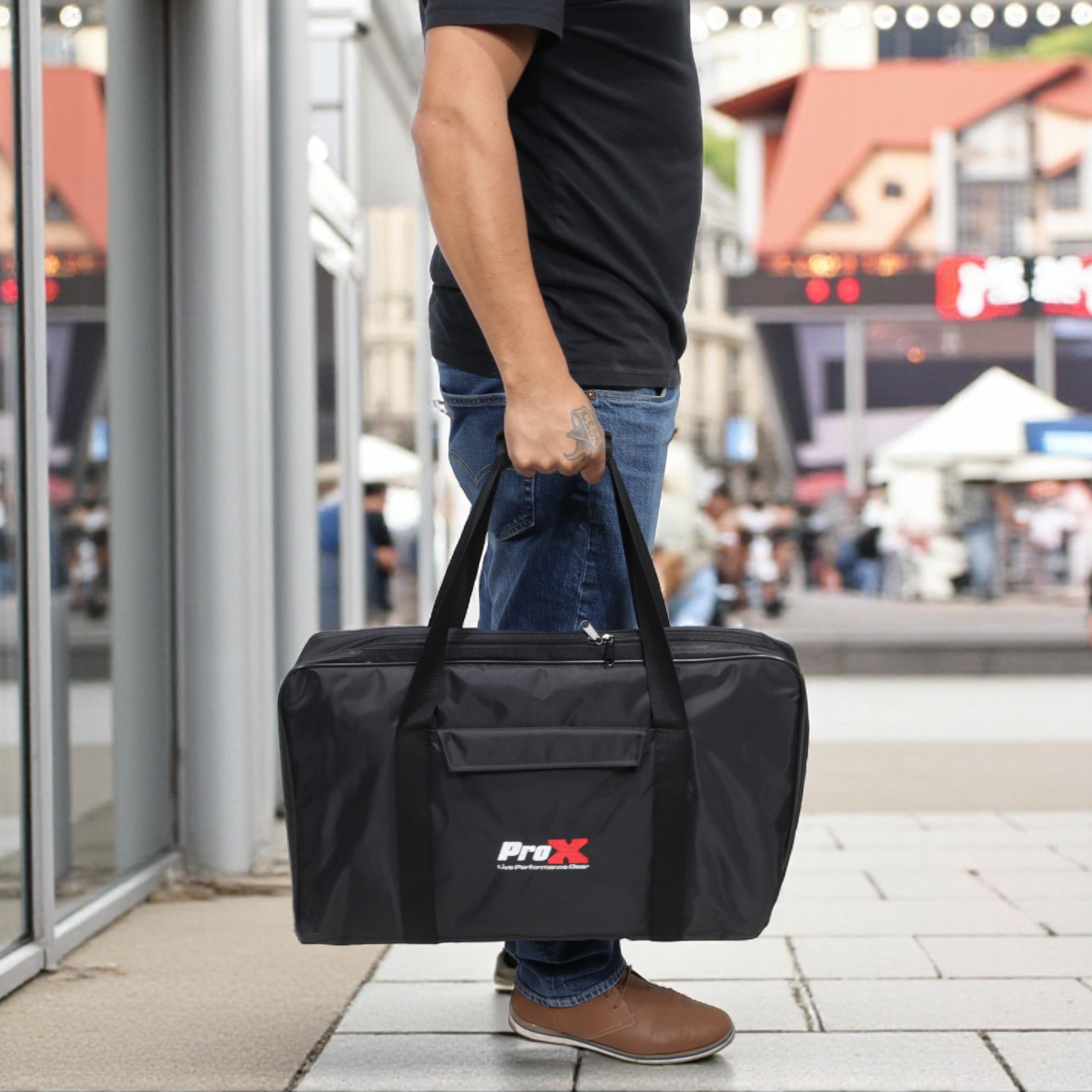 ProX MANO SERIES Bag fits 21 x 13 x 5 inch DDJ-SR2, DDJ-RR, MIXSTREAM PRO and Similar size DJ Controllers
