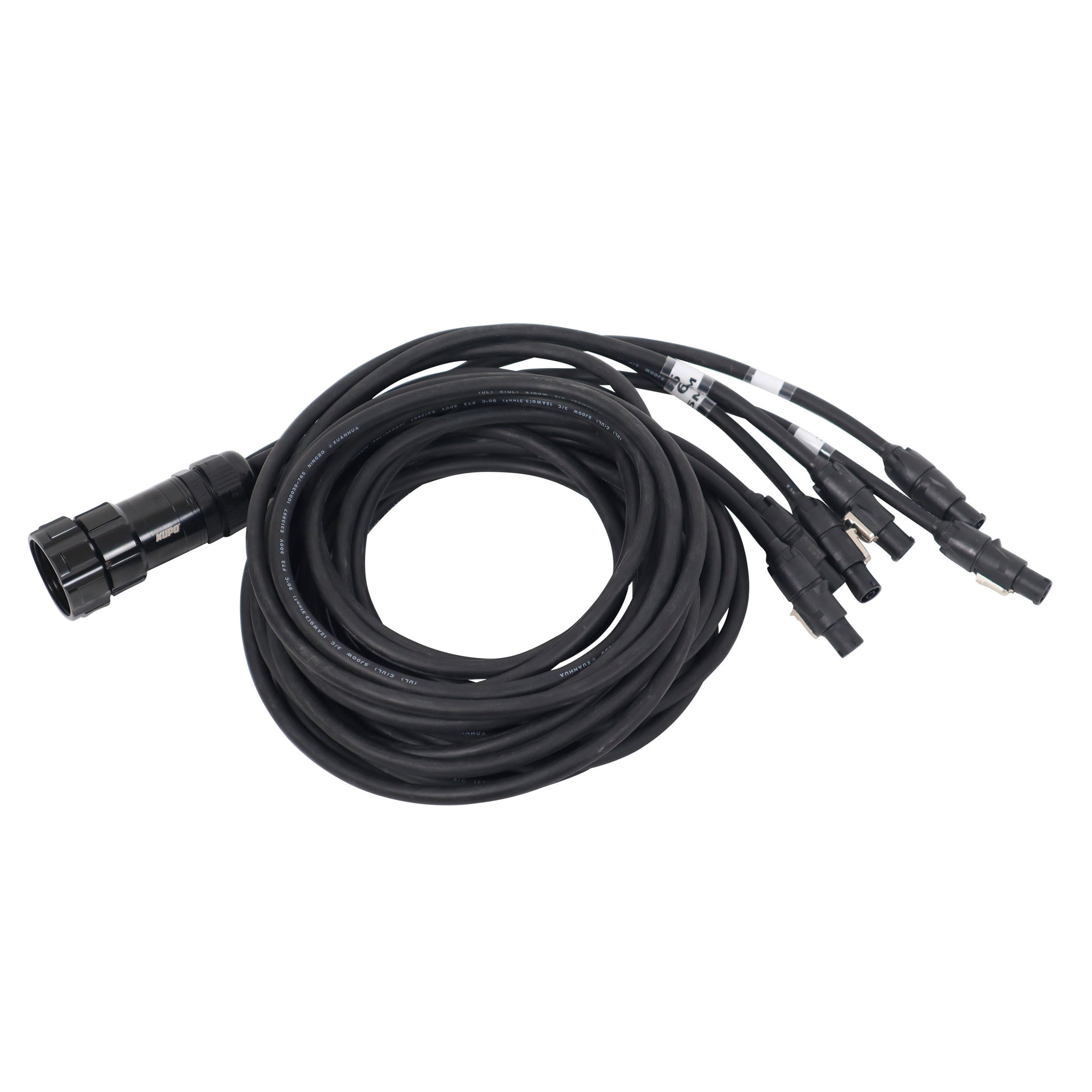 ProX 19-Pin Kupo WPS-5219LM to 6x Rean True1 2x 6ft 2x 10ft 2x 16ft SJOOW - 12AWG