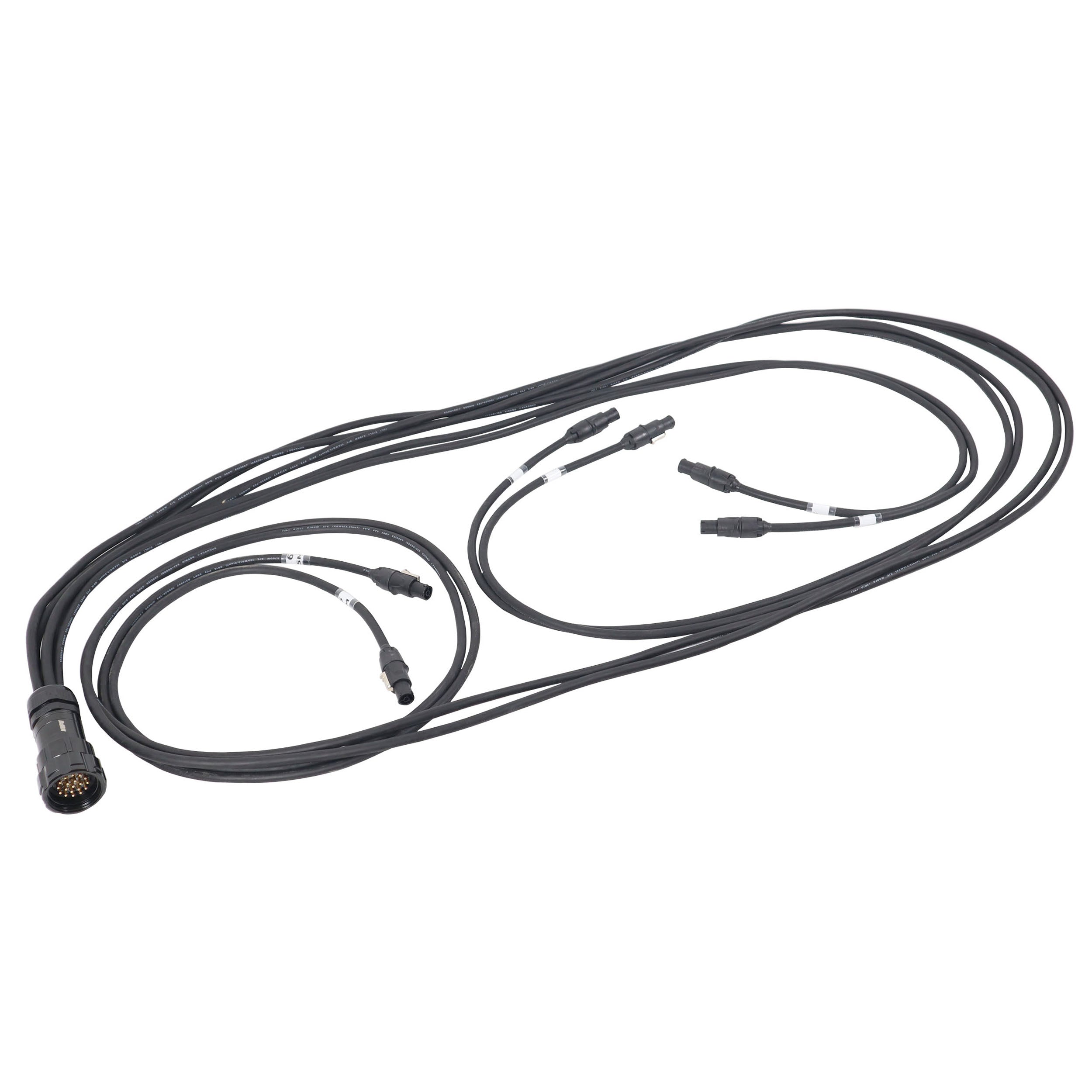 ProX 19-Pin Kupo WPS-5219LM to 6x Rean True1 2x 6ft 2x 10ft 2x 16ft SJOOW - 12AWG
