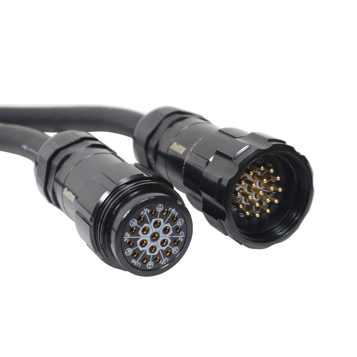 ProX Power Distribution 50Ft 19 Pin Male to Female 12 AWG Extension Cable.