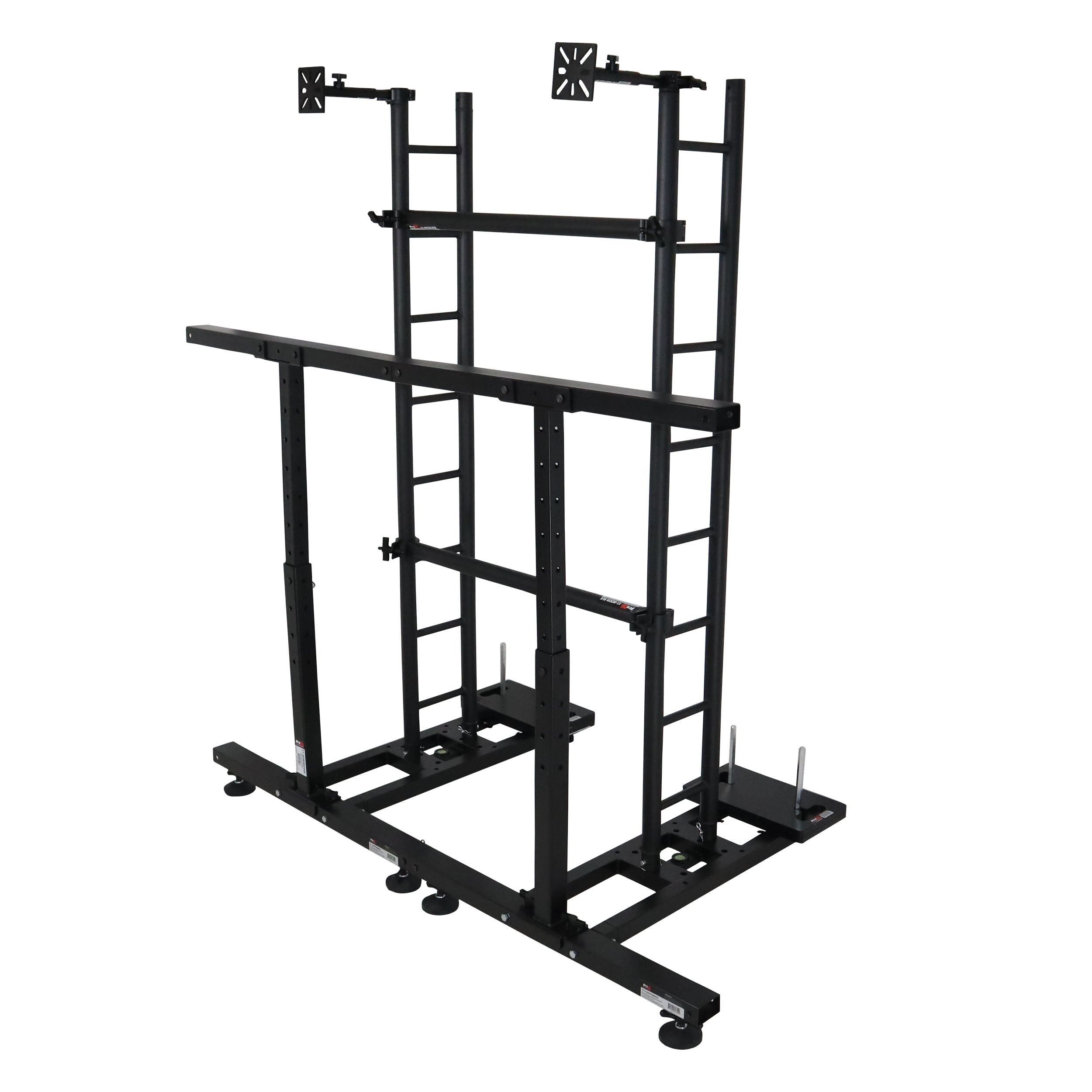 ProX LED Panel Ground Support Stand, Adjustable Height 35-54", Works with XT-GSWSB MK2 - Steel Multi-Linkable System
