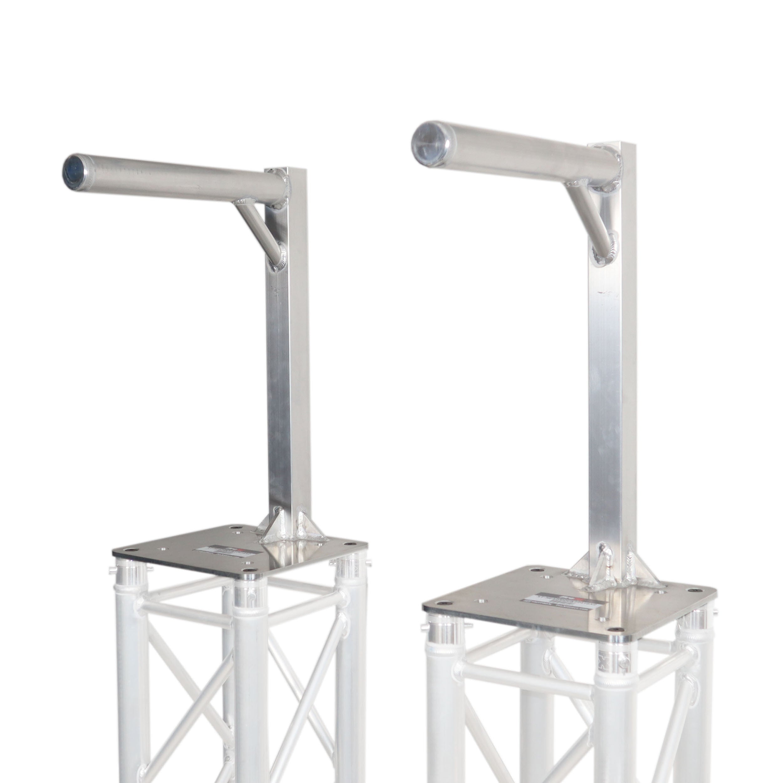 ProX Set of 2 Inverted Lighting Mount Top Plates with 24"H and 16"L, 2" OD Arm