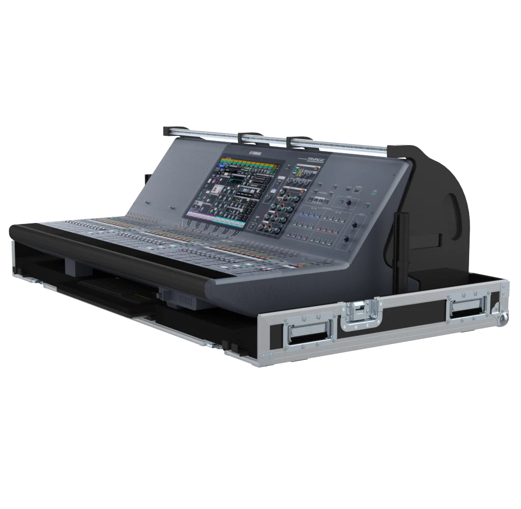 ProX Flight case for Yamaha Rivage PM3 CS-R3 Audio Console Mixer with Doghouse and Wheels by Santosom