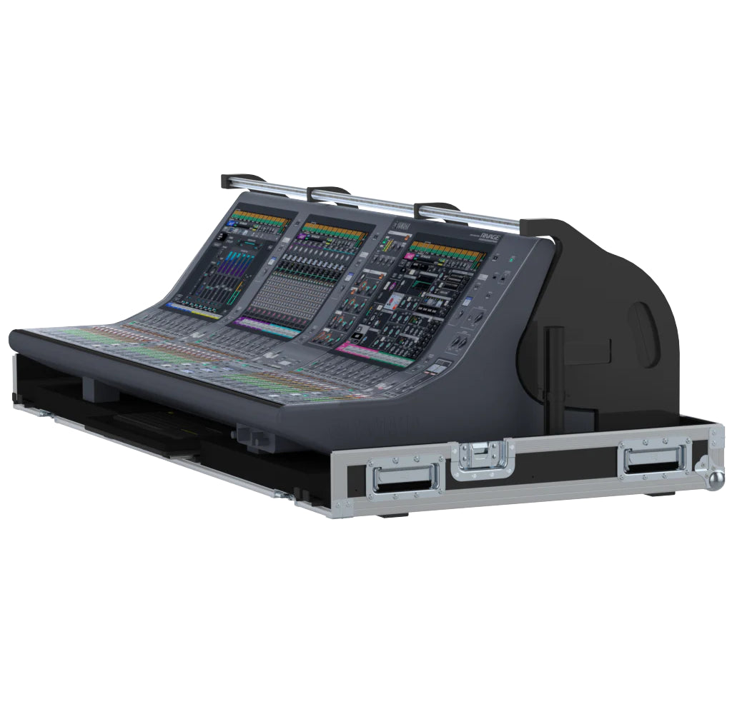 ProX Flight case for Yamaha Rivage PM5 CS-R5 Audio Console Mixer with Doghouse and Wheels by Santosom