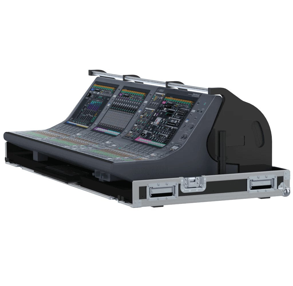 ProX Flight case for Yamaha Rivage PM5 CS-R5 Audio Console Mixer with Doghouse and Wheels by Santosom.