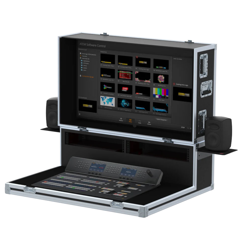 ProX Video Controller Flight case, Production mixer BlackMagic ATEM 2ME + Monitor by Santosom