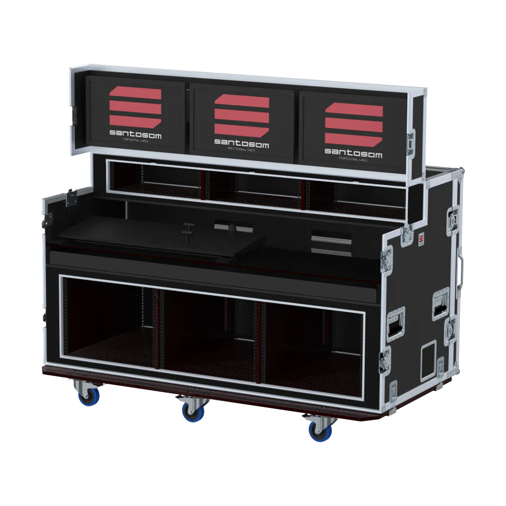 ProX Flight Case for Tricaster TC1 3 Screens 3U + 8U by Santosom