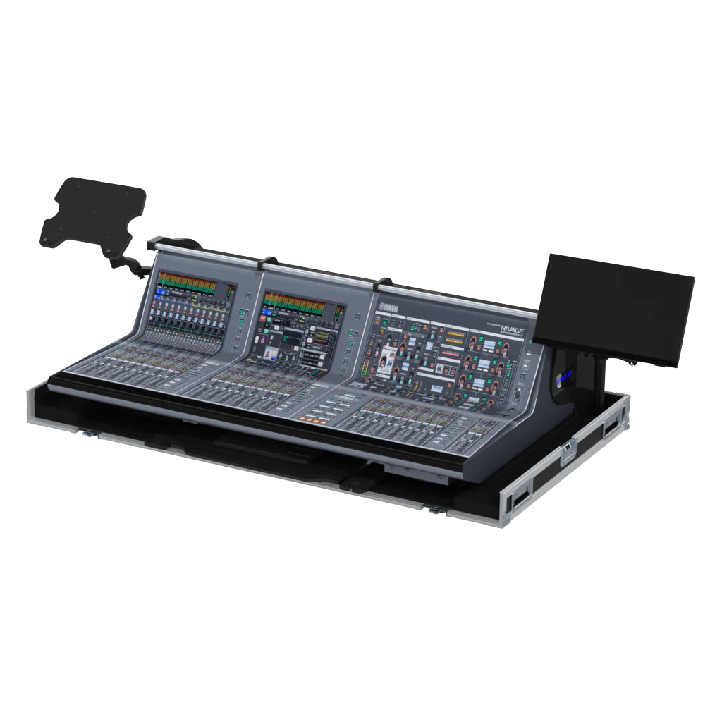 ProX Flight case for Yamaha Rivage PM7 CSD-R7 PM10 CS-R10 Audio Console Mixer with Doghouse and Wheels by Santosom
