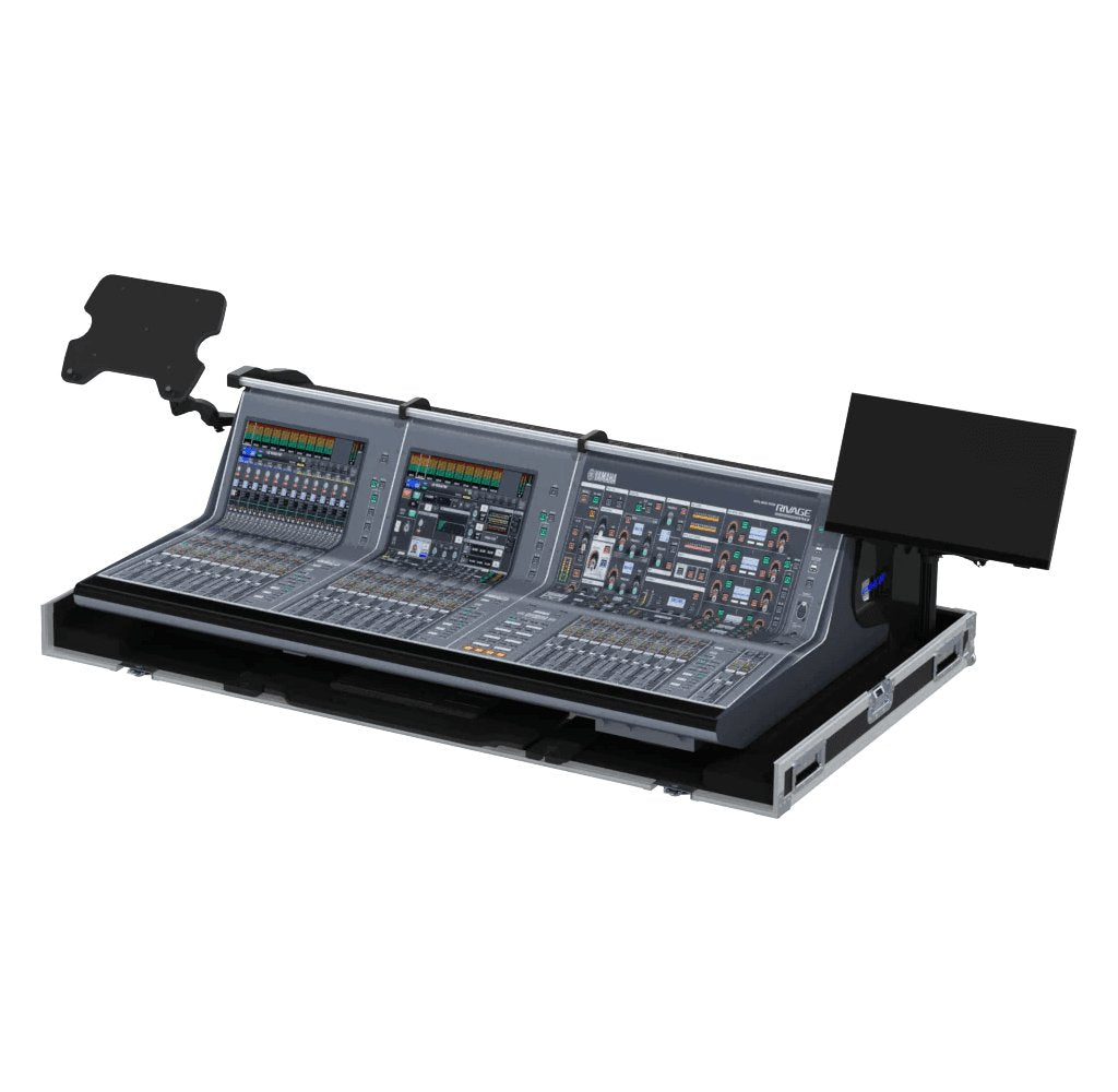 ProX Flight case for Yamaha Rivage PM7 CSD-R7 PM10 CS-R10 Audio Console Mixer with Doghouse and Wheels by Santosom.