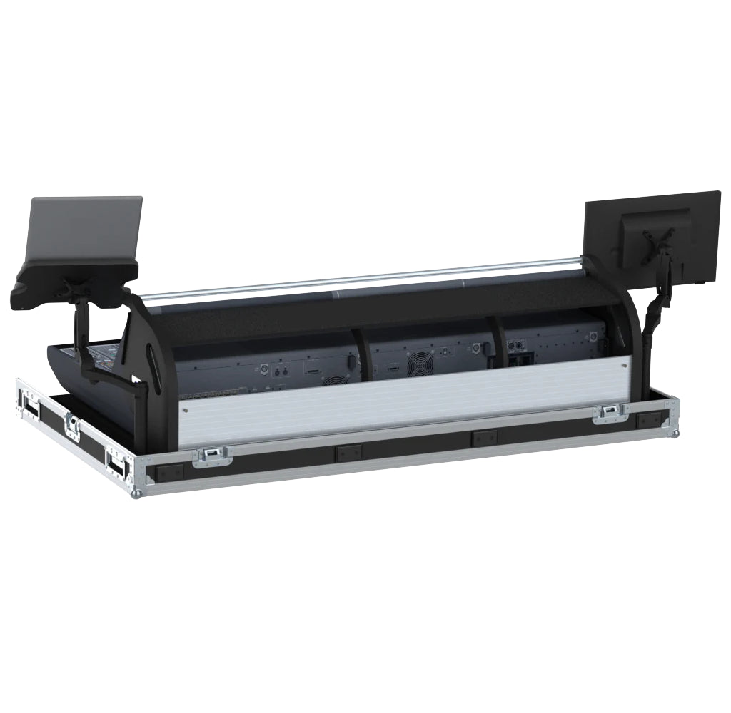 ProX Flight case for Yamaha Rivage PM7 CSD-R7 PM10 CS-R10 Audio Console Mixer with Doghouse and Wheels by Santosom