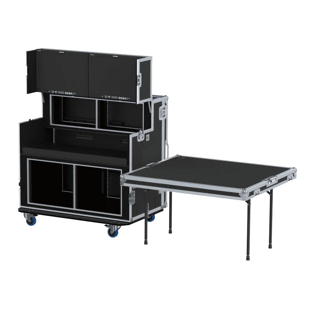 ProX Video Controller Regie 2x 24" Monitors + rack, 560-BRR 9U + 6U by Santosom.