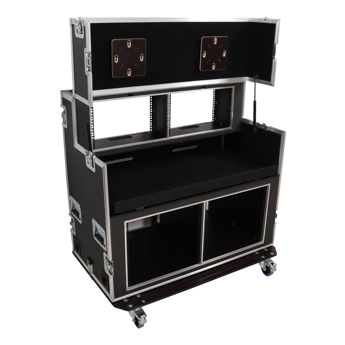 ProX Video Controller Regie 2x 24" Monitors + rack, 560-BRR 9U + 6U by Santosom.