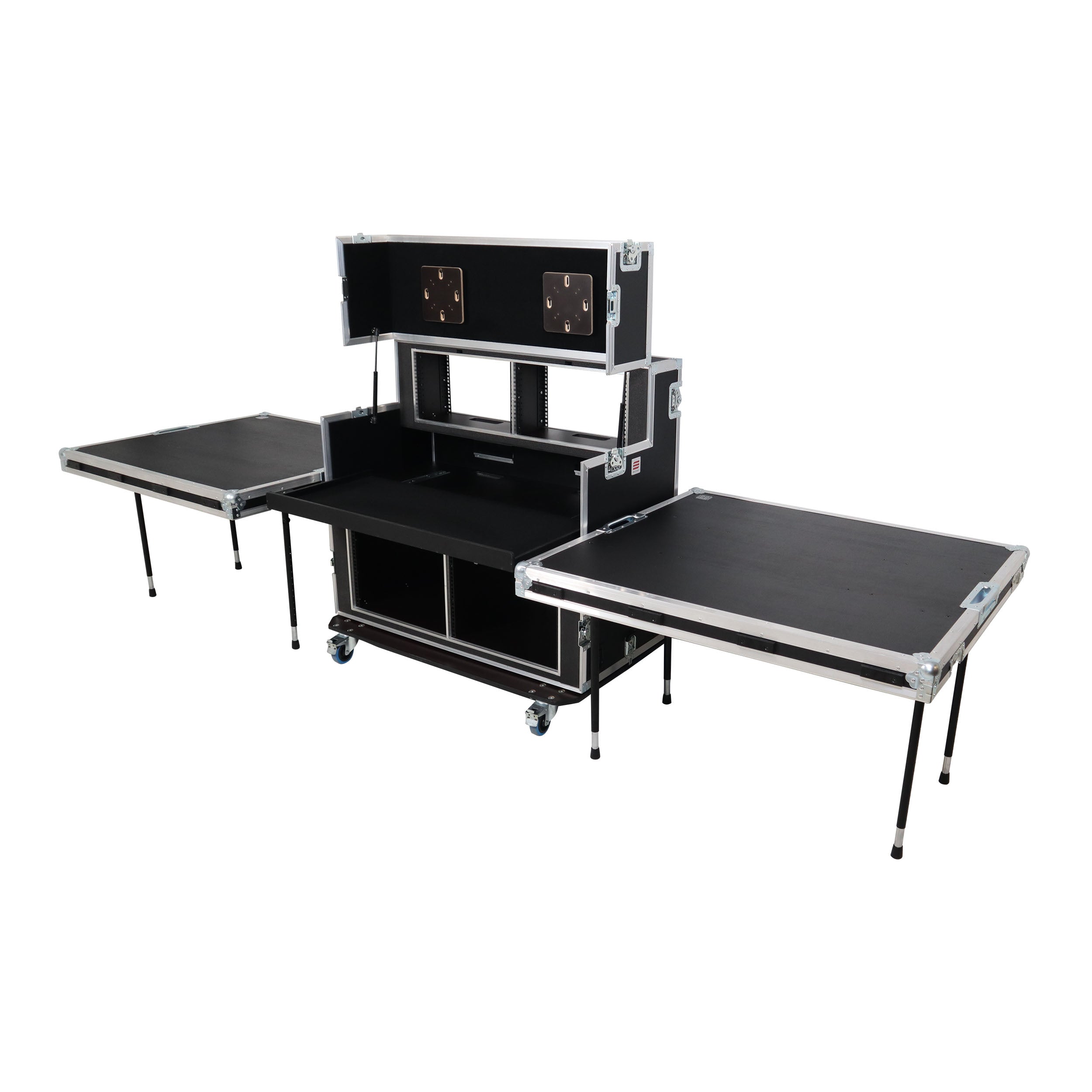 ProX Video Controller Regie 2x 24" Monitors + rack, 560-BRR 9U + 6U by Santosom