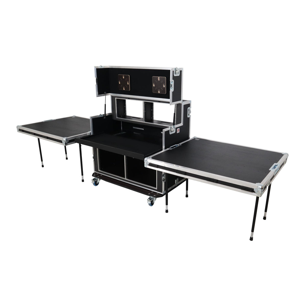 ProX Video Controller Regie 2x 24" Monitors + rack, 560-BRR 9U + 6U by Santosom.