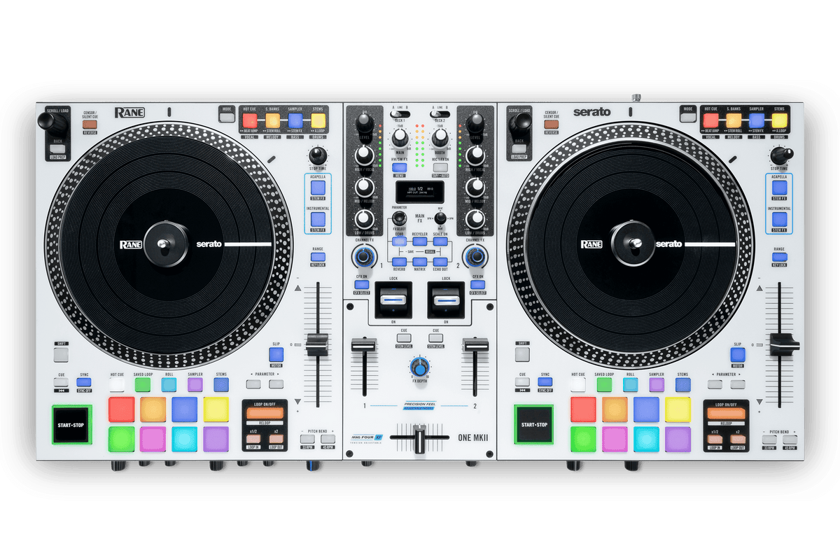 Rane ONE MKII - Professional 4-channel Motorized DJ Controller for Serato DJ, with Stems Control.