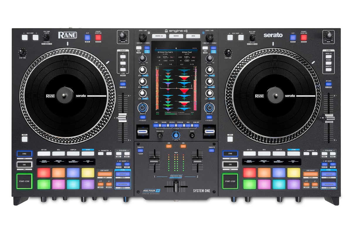 Rane SYSTEM ONE - All-in-one standalone DJ system with Engine DJ on-board.