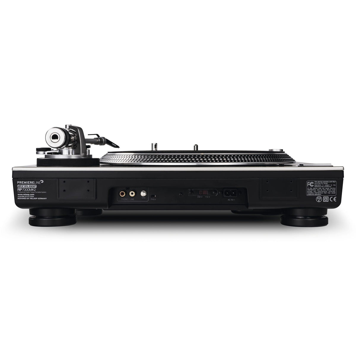 Reloop RP-7000 MK2 - Professional Upper Torque Turntable System (Silver).